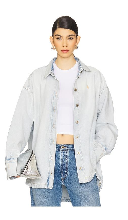 THE ATTICO Blouson Top in Blue by THE ATTICO