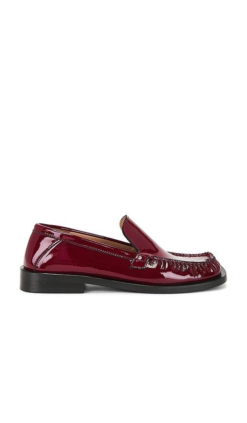 THE ATTICO Charles Loafer in Wine by THE ATTICO