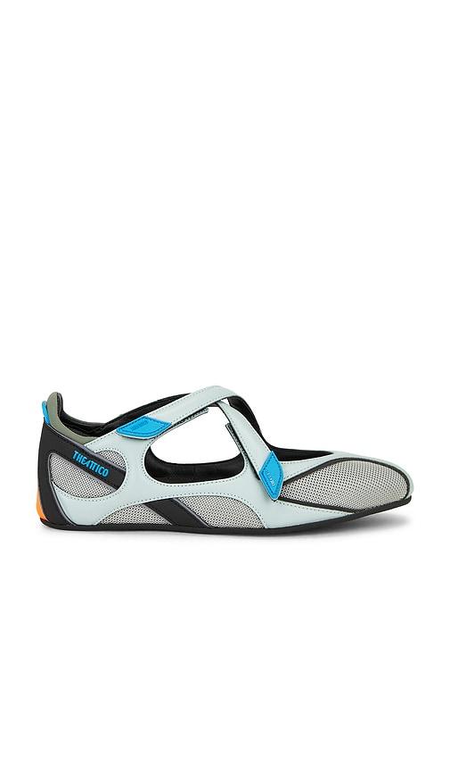 THE ATTICO Floor01 Ballerina Flat in Turquoise by THE ATTICO