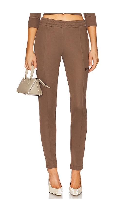 THE ATTICO Long Pant in Chocolate by THE ATTICO