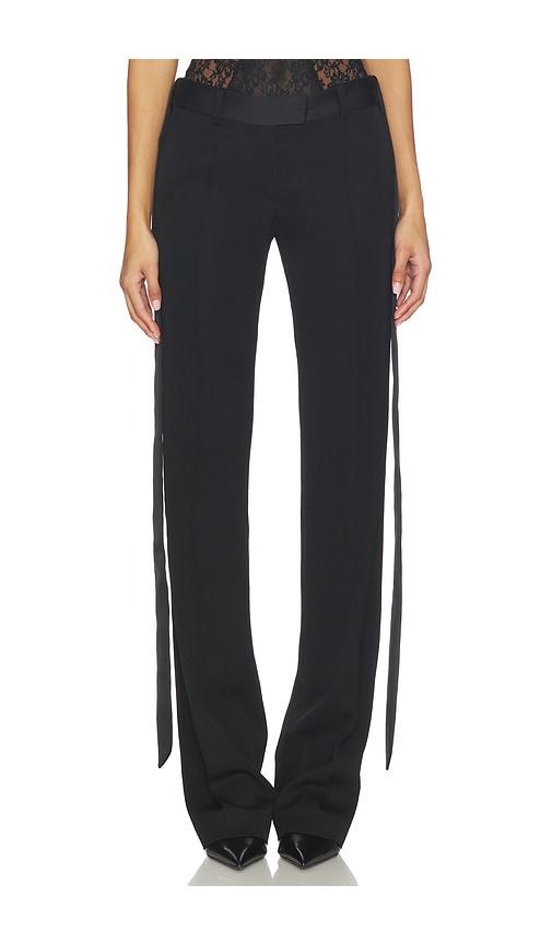 THE ATTICO Long Suit Pant in Black by THE ATTICO