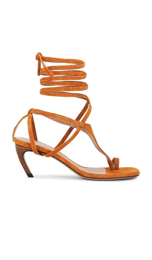 THE ATTICO Nova Sandal in Brown by THE ATTICO
