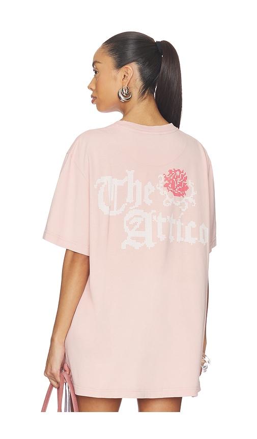 THE ATTICO Oversized T-Shirt in Rose by THE ATTICO