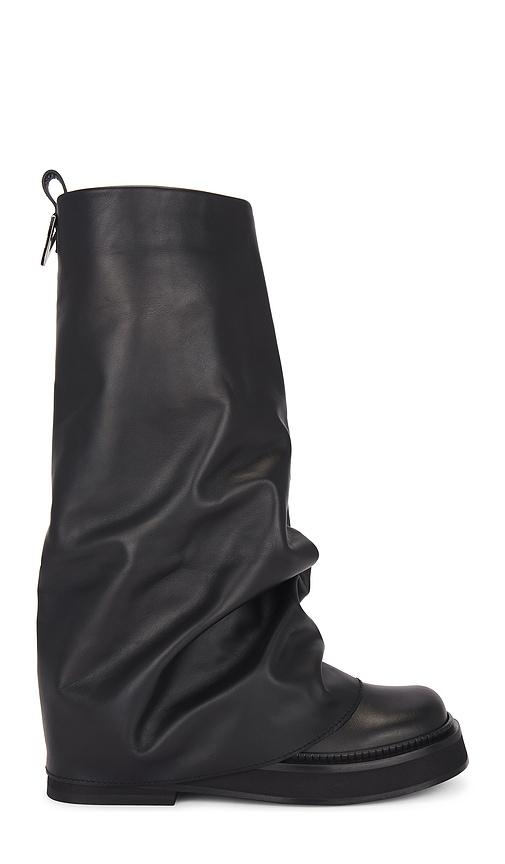THE ATTICO Robin Combat Boot in Black by THE ATTICO