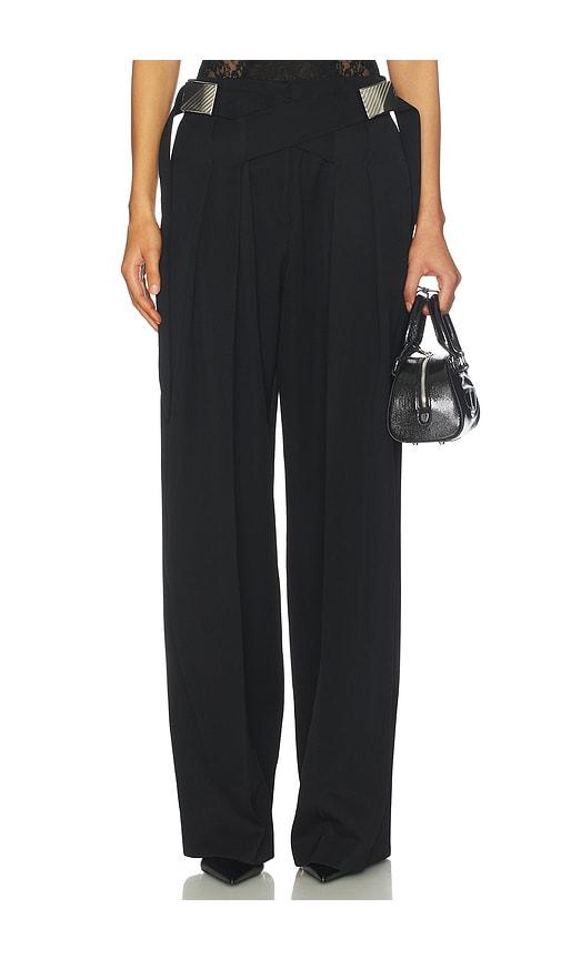 THE ATTICO Wide Leg Pant in Black by THE ATTICO