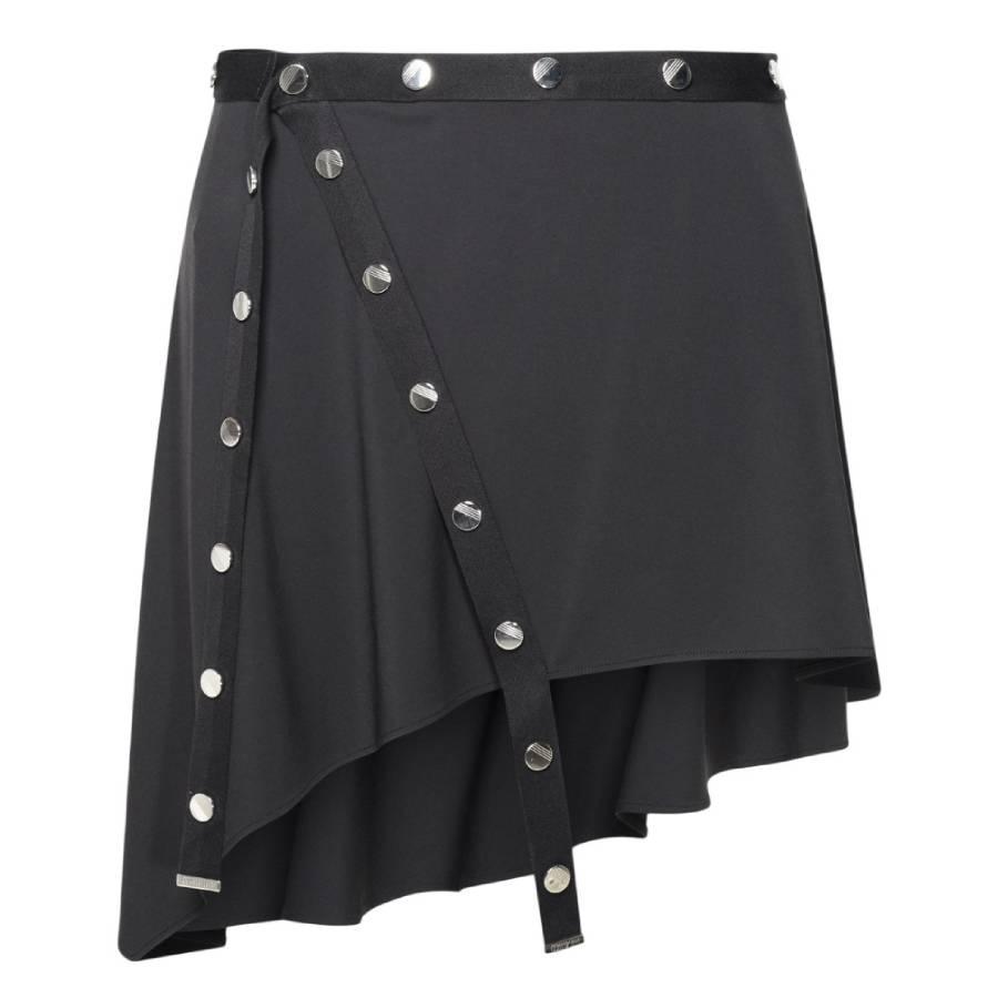 The Attico Asymmetrical Stretch Jersey Mini Skirt by THE ATTICO