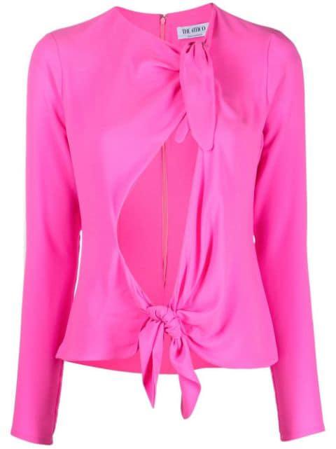 Zelda tie-front blouse by THE ATTICO
