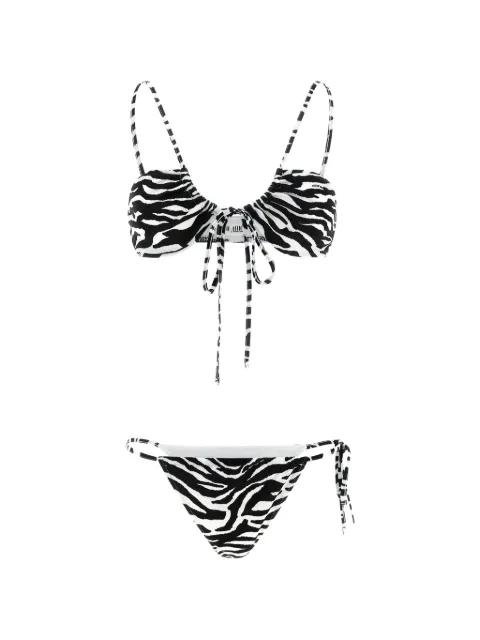 animal-print bikini set by THE ATTICO