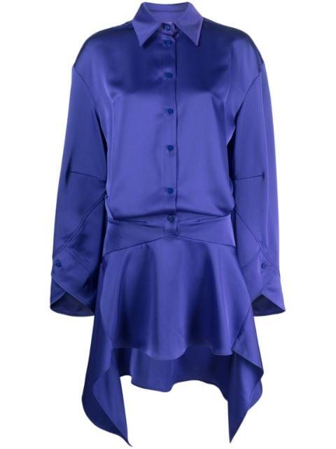 asymmetric-hem shirt dress by THE ATTICO