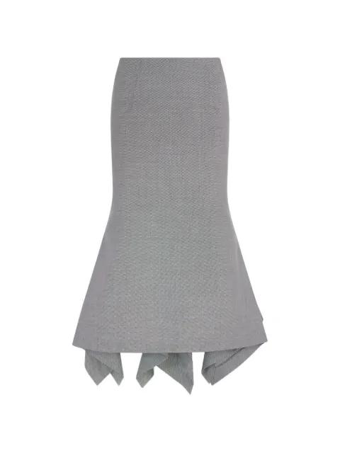 asymmetric ruffled midi skirt by THE ATTICO