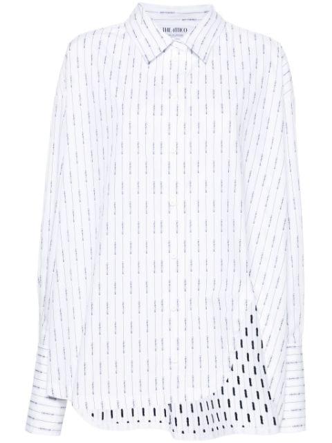 asymmetric striped shirt by THE ATTICO