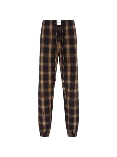 brushed check-pattern trousers by THE ATTICO