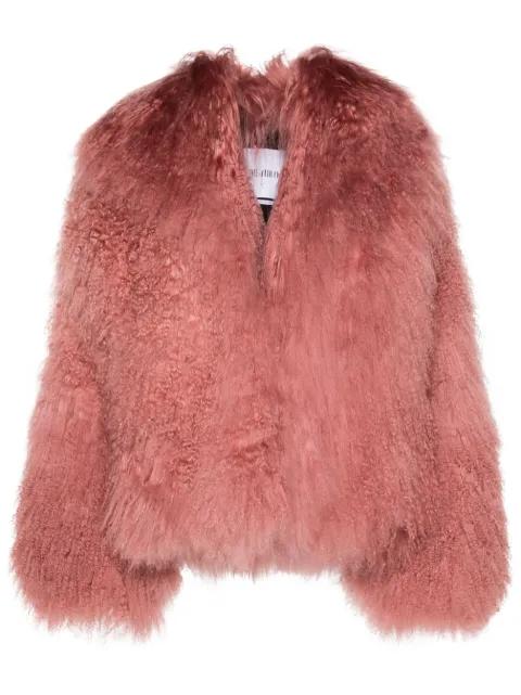 brushed shearling jacket by THE ATTICO