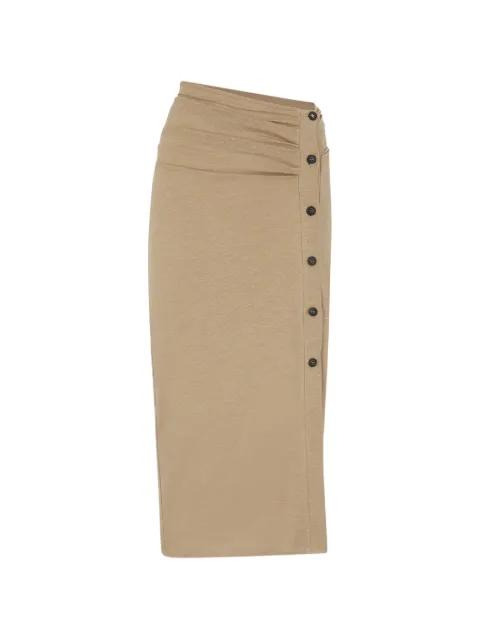 button-detail skirt by THE ATTICO