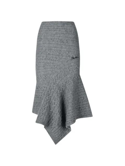 cable-knit midi skirt by THE ATTICO