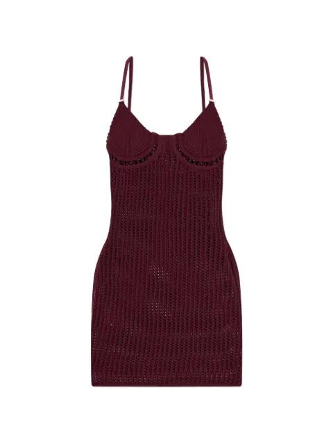 crochet-knit mini dress by THE ATTICO