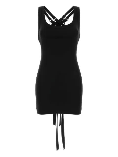 crossover-strap jersey dress by THE ATTICO