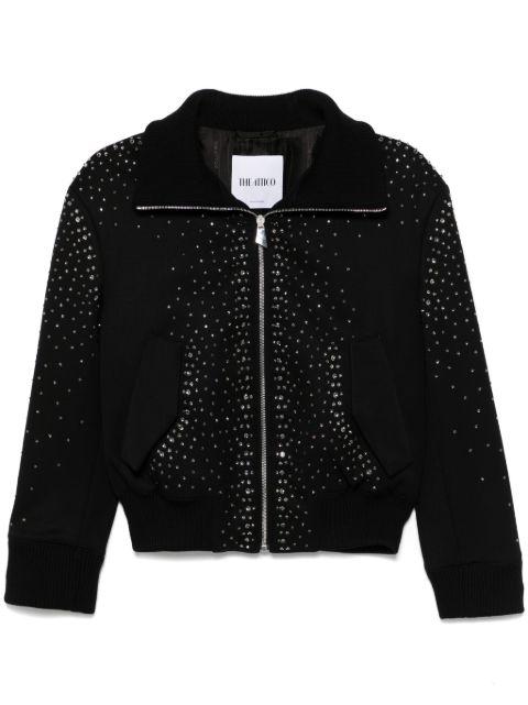 crystal-embellished bomber jacket by THE ATTICO