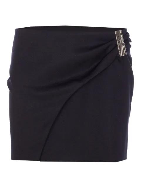 draped plaque-embellished skirt by THE ATTICO