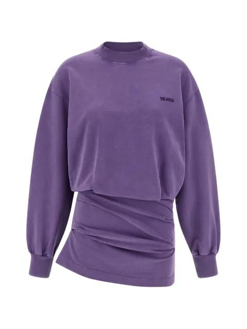 draped sweatshirt mini dress by THE ATTICO