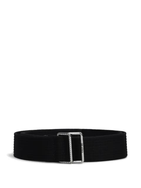 engraved logo buckle belt by THE ATTICO