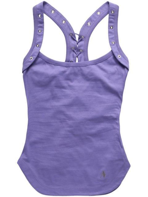 eyelet-detailing cotton top by THE ATTICO