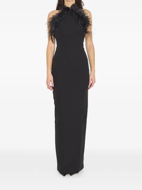 feather strap maxi dress by THE ATTICO