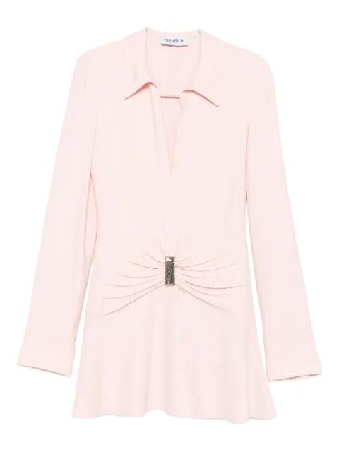 gathered-detail collared dress by THE ATTICO