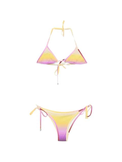 gradient-effect triangle bikini by THE ATTICO