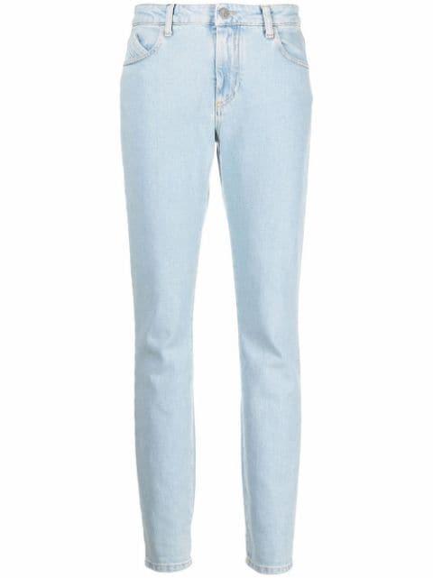 high-rise straight-leg jeans by THE ATTICO