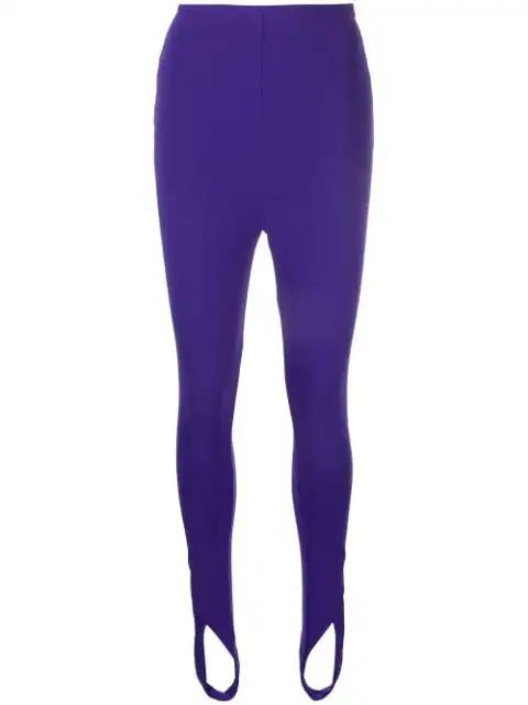 high-waisted stirrup leggings by THE ATTICO
