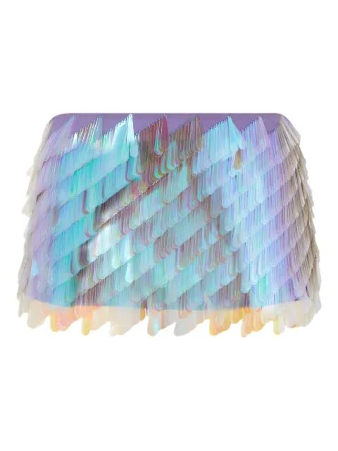iridescent sequin mini skirt by THE ATTICO