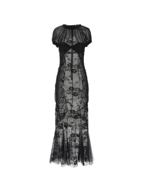 lace tulle midi dress by THE ATTICO