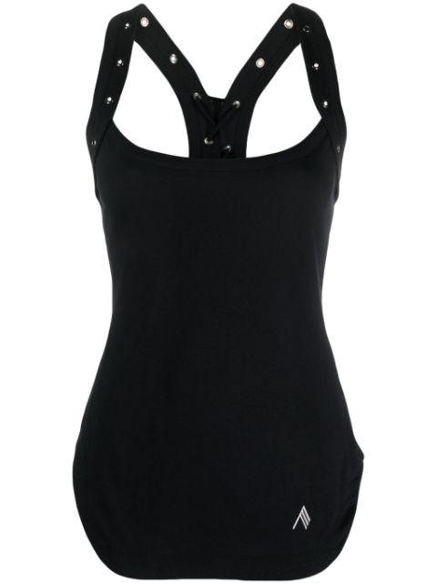 lace-up racerback tank top by THE ATTICO
