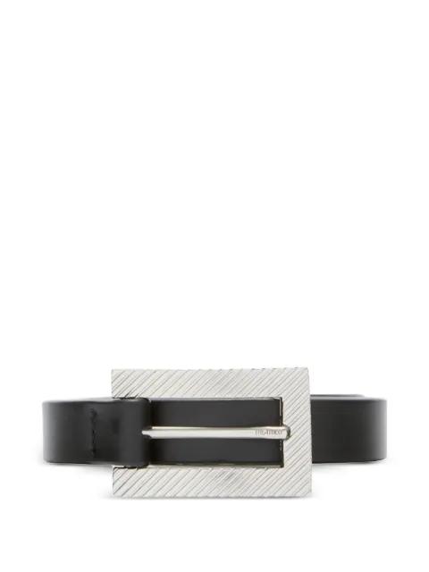 leather buckle belt by THE ATTICO