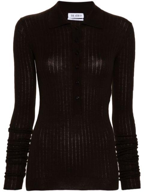 logo-appliqué sweater by THE ATTICO