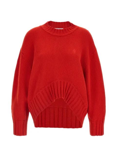 logo asymmetrical hem knitwear by THE ATTICO