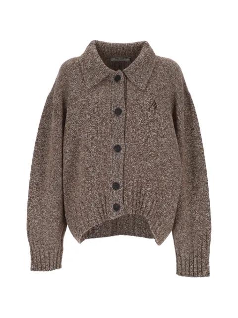logo-embroidered cardigan by THE ATTICO