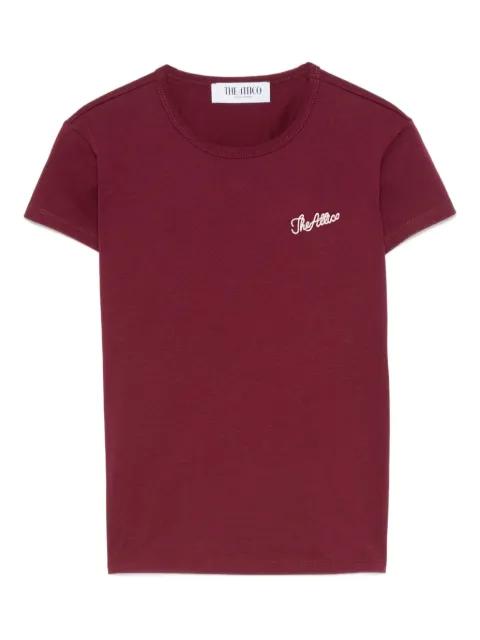logo-embroidered cotton T-shirt by THE ATTICO