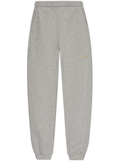 logo-embroidered elasticated-cuff track pants by THE ATTICO
