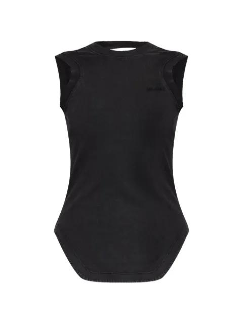 logo-embroidered tank top by THE ATTICO