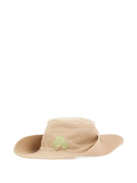 logo-embroidered wide-brim hat by THE ATTICO
