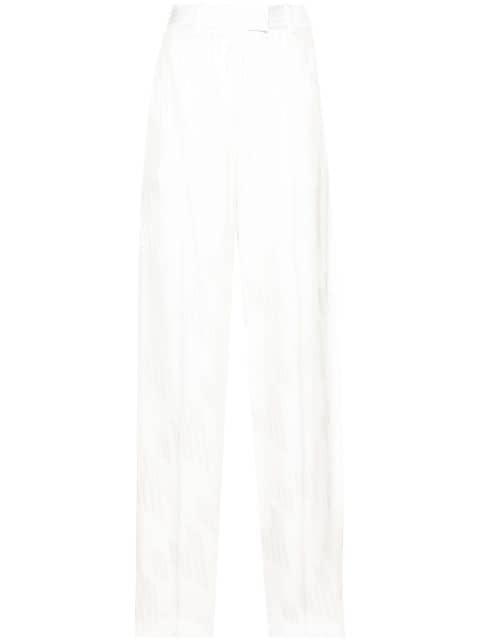 logo-jacquard trousers by THE ATTICO