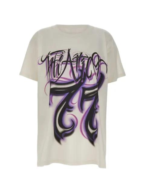 logo-print T-shirt by THE ATTICO