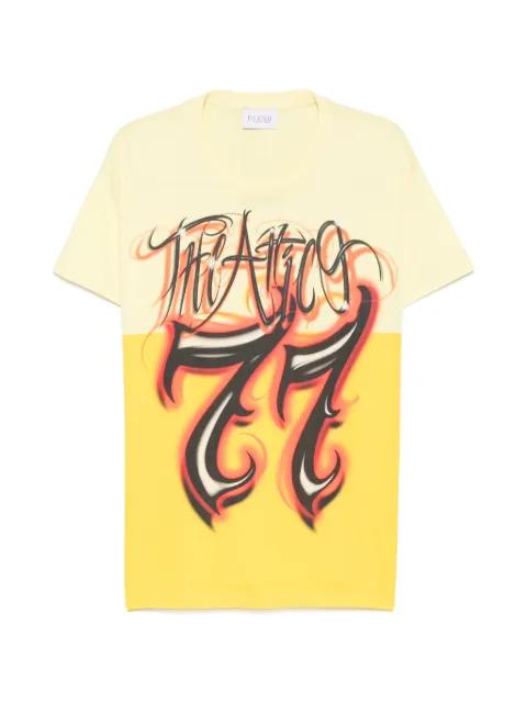 logo-print panelled T-shirt by THE ATTICO