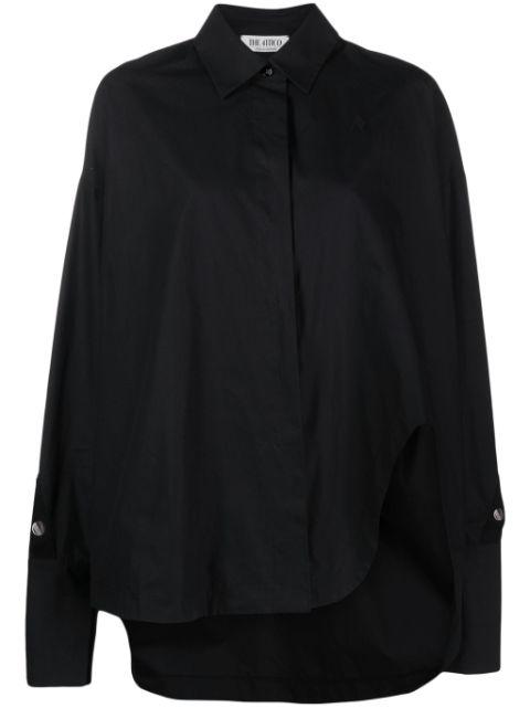 logo-stud cotton shirt by THE ATTICO