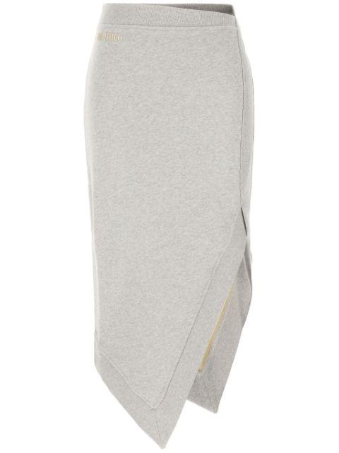 mélange-effect midi skirt by THE ATTICO