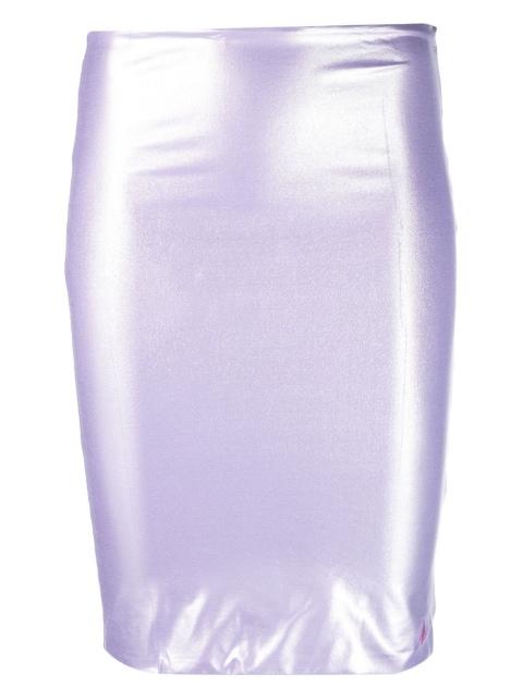 metallic sheen beach cover-up by THE ATTICO