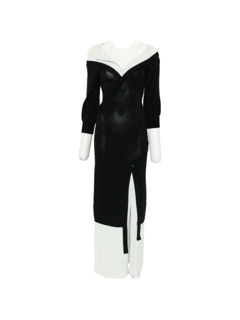 off-shoulder layered maxi dress by THE ATTICO