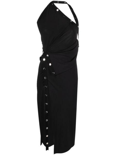 one-shoulder asymmetric midi dress by THE ATTICO